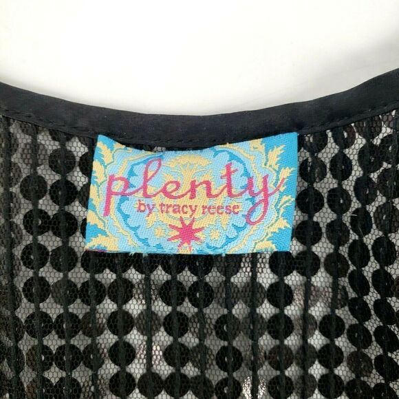 Plenty by Tracy Reese Black Sequin One Shoulder Top Small NWOT Show Off Tattoo - Picture 5 of 12